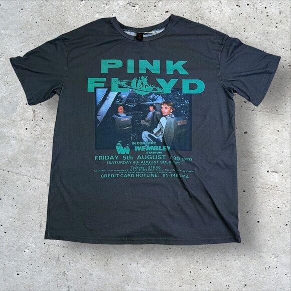 Pink Floyd Other - Pink Floyd T-Shirt Size Small In Concert Wembley Stadium Gray Reprint Shirt
